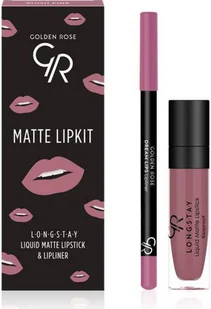 Golden Rose Matte Lipkit Zastaw do Ust Blush Pink R-MLK-BLP - Szminki - miniaturka - grafika 3