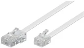 Kable - Wentronic Modular kabel (4-pinowe złącze do wtyczki 6P4 °C) Biały, belelegt, 8p4 °C 3 m, 1 szt. 4040849930614 - miniaturka - grafika 1