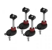 Stelaże i zestawy podtynkowe do WC - Tece 660004 Stopki montażowe komplet 4 szt.) zakres regulacji wysokości 137 184 mm - miniaturka - grafika 1