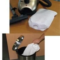 Worki do odkurzaczy - MSV 100204 uniwersalne worki do odkurzacza, do wielokrotnego użytku, nylon, biały, 36 x 25 x 1 cm, 8 sztuki 100204 - miniaturka - grafika 1