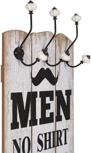 vidaXL Wieszak naścienny na okrycia wierzchnie, 120x40 cm, MEN LADIES - Wieszaki i stojaki - miniaturka - grafika 3