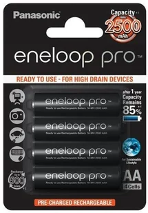 Panasonic ENELOOP PRO AA 2450 mAh 500CYKLI 4SZT 154018 - Baterie i akcesoria - miniaturka - grafika 7