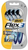 Akcesoria do golenia męskie - BiC Flex 3, maszynki do golenia 4 sztuki, do skóry wrażliwej 9202151 - miniaturka - grafika 1