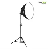 Inne akcesoria studyjne - CineGEN Lampa światła stałego SOFTBOX octa 90cm 65W 230cm SINGLE-O9682 - miniaturka - grafika 1