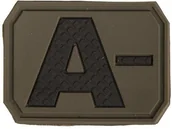 Odzież taktyczna i umundurowanie - Mil-Tec Emblemat z grupą krwi A- olive (16831201) 16831201 - miniaturka - grafika 1