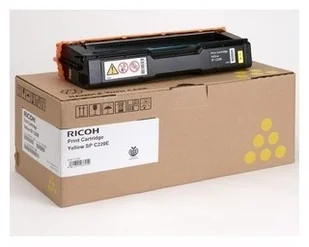 Ricoh Kaseta z tonerem SP C220E Żółty - Dodatki do drukarek i skanerów - miniaturka - grafika 2