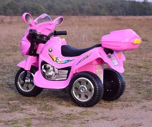 Super-Toys Motorek  dla maluszka różowy - Pojazdy elektryczne dla dzieci - miniaturka - grafika 10