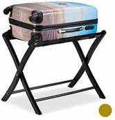 Wieszaki i stojaki - Relaxdays drewniany stojak na walizki, składana półka na bagaż, bagaż, wymiary (wys. x szer. x gł.): 52,5 x 66,5 x 48 cm, różne kolory - miniaturka - grafika 1