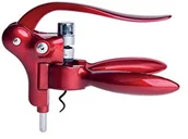 Korkociągi i otwieracze - Excelsa enoteque korkociąg z dźwignią ręczną metalik, tworzywo sztuczne, czerwony metalik, 18.5 x 13.5 x 4 cm 49149 - miniaturka - grafika 1