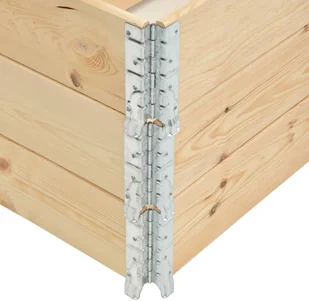 vidaXL Podniesione grządki, 3 szt., 100x150 cm, lite drewno sosnowe - Donice - miniaturka - grafika 4