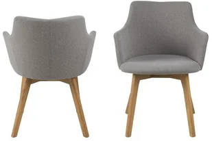 D2.Design Krzesło Bella Light Grey 112519 - Krzesła - miniaturka - grafika 4