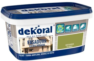 Dekoral Emulsja fasadowa Polinit oliwkowa 1 l - Farby zewnętrzne - miniaturka - grafika 2