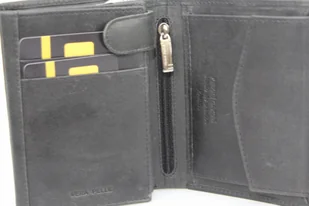 Pierre Cardin Portfel Męski Skórzany Skóra Licowa Duży Pionowy Z Zapięciem MATOWY VO02 326 A - Portfele - miniaturka - grafika 4