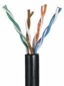 Kable miedziane - A-LAN Kabel UTP Q-Lantec KIU5OUTS305Q kat.5e PVC 305m drut zewnętrzny KIU5OUTS305Q - miniaturka - grafika 1