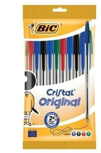 BIC Cristal Original długopis, 1,0 mm, różne kolory, 10 sztuk w woreczku 830865 - Długopisy - miniaturka - grafika 6