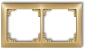Klawisze i ramki - Karlik Deco Soft złoty ramka 2-krotna 29DRSO-2 29DRSO-2 - miniaturka - grafika 1