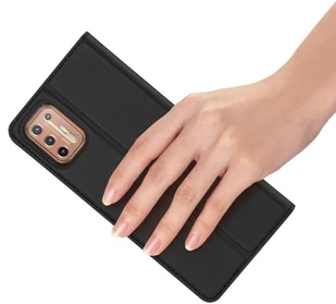 Dux Ducis Braders Etui Czarny + szkło pełne do Motorola Moto G9 Plus - Etui i futerały do telefonów - miniaturka - grafika 5