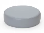 Fotele i pufy dla dzieci - Pufka okrągła - kolor jasnoszary - miniaturka - grafika 1