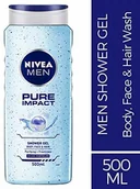 Kosmetyki do kąpieli - Nivea Pure Impact Shower Gel, 500ml (Ship from India) - miniaturka - grafika 1