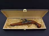 Repliki - broń - Denix SA REPLIKA PIRACKI PISTOLET SKAŁKOWY W PUDEŁKU MODEL 1129L+P02 1129L+P02 - miniaturka - grafika 1