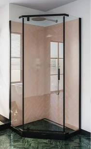 Sea Horse Metal-hurt Czarna kabina prysznicowa pięciokątna 80x80 Stylio BKM501PTK+ - Kabiny prysznicowe Sea Horse Metal-hurt Czarna kabina prysznicowa pięciokątna 80x80 Stylio BKM501PTK+ - Kabiny prysznicowe - miniaturka - grafika 1