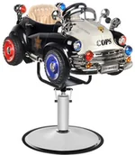 Fotele fryzjerskie - FOTEL FRYZJERSKI DZIECIĘCY SAMOCHODZIK POLICJA B082 123468 - miniaturka - grafika 1