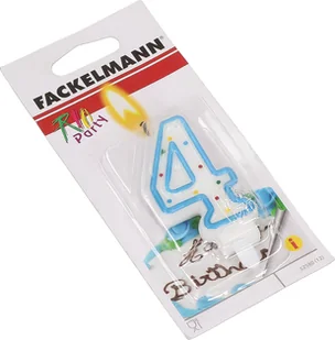 Fackelmann Świeczka urodzinowa cyfra 4 cztery 52580 52580 - Dekoracje domu - miniaturka - grafika 3