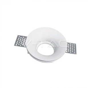 v-tac Oprawa Oczko V-TAC GIPS GU10 Wpuszczana Okrągła Biała fi.103 V-TAC VT-859RD - Oprawy, klosze i abażury - miniaturka - grafika 2