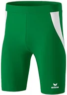 Spodnie sportowe męskie - Erima spodnie do biegania dla dorosłych Short Tight, zielony, XXXL 829511_Smaragd/Weiß_XXXL - miniaturka - grafika 1