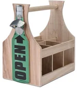 Pozostałe akcesoria barmańskie - Stojak na butelki, brązowo-zielony, 29x28x17 cm - miniaturka - grafika 1