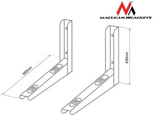 Maclean Uchwyt wspornik MC-624 do klimatyzatora 200kg - Akcesoria i części AGD - miniaturka - grafika 6