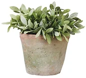 Pozostałe akcesoria barmańskie - Esschert Design Esschert AT03 Aged wykonane z terakoty garnek okrągły AT03 - miniaturka - grafika 1