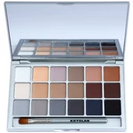 Cienie do powiek - Kryolan Basic Eyes paleta cieni do powiek 18 kolorów odcień V 3 Natural 20 g - miniaturka - grafika 1