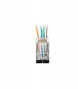 LANBERG Plug RJ-45 FTP CAT6 8P8C 100PCS Pass-Trough PLS-6000EZ - Kable miedziane - miniaturka - grafika 2