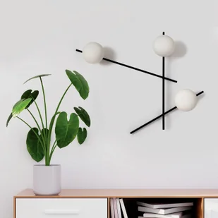 Sforzin Lampa ścienna Mikado, ruchoma, 3-punktowa - Lampy ścienne - miniaturka - grafika 2