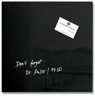 Dekoracje domu - Sigel Artverum szklana tablica magnetyczna, 30 x 30 cm, czarny GL157 - miniaturka - grafika 1