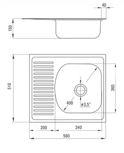 Deante Uniwersalny ZMU 3113 - Zlewozmywaki - miniaturka - grafika 2