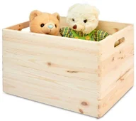 Pudła i pojemniki do przechowywania - Skrzynia sosnowa 39,5 x 29,5 x 23 cm POZ-2405-0 - miniaturka - grafika 1