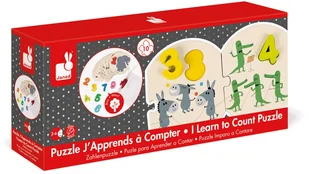 Janod Drewniane Puzzle Uczę się Liczyć Cyferki - Układanki dla dzieci - miniaturka - grafika 24