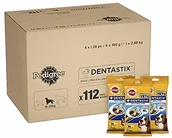 Higiena jamy ustnej zwierząt - Pedigree DentaStix, codzienna karma dla psów średnich, z drobiu i wołowiny, do żucia dla zdrowych zębów, 1 opakowanie (1 x 112 sztuk) 369333 - miniaturka - grafika 1