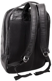 McKlein Czarny plecak podróżny South Shore ze skóry naturalnej na laptopa 17" - Torby na laptopy - miniaturka - grafika 8