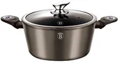 Garnki - Berlinger Haus Garnek ze szklaną pokrywką z kolekcji Metallic Line 28 cm - miniaturka - grafika 1
