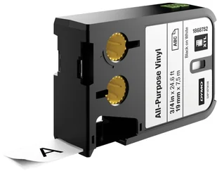 Dymo XTL All Purpose Tape Vinyl 19 mm x 7 m black to white 1868752 - Taśmy do drukarek barwiące - miniaturka - grafika 2