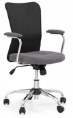Fotele i krzesła biurowe - Halmar Krzesło obrotowe do biurka ANDY fotel młodzieżowy popielaty / czarny - miniaturka - grafika 1