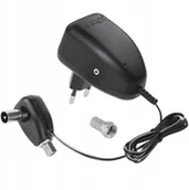 Wzmacniacze antenowe - Zasilacz antenowy z gniazdem F wzmacniacz 12V - miniaturka - grafika 1