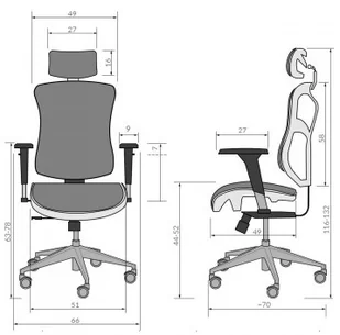 Diablo Chairs Fotel ergonomiczny DIABLO V-BASIC DIABLO V-BASIC - Fotele gamingowe - miniaturka - grafika 5