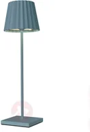 Lampy ogrodowe - Sompex Lampa stołowa LED Troll 2.0 zewnętrzna, niebieska - miniaturka - grafika 1