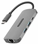 Sitecom adapter USB-C na gigabit LAN - z USB-C do zasilania 2 porty USB 3.0 CN-378 - Huby USB - miniaturka - grafika 2