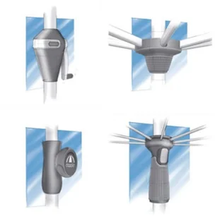 Doppler Parasol ogrodowy Active, zielony, 180x120 cm - Parasole ogrodowe - miniaturka - grafika 5