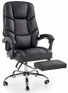 Fotele i krzesła biurowe - ALVIN fotel gabinetowy czarny - miniaturka - grafika 1